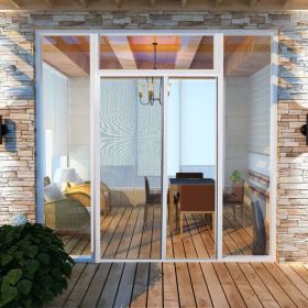 White Sliding Insect Screen for Doors 47.2"x84.6"